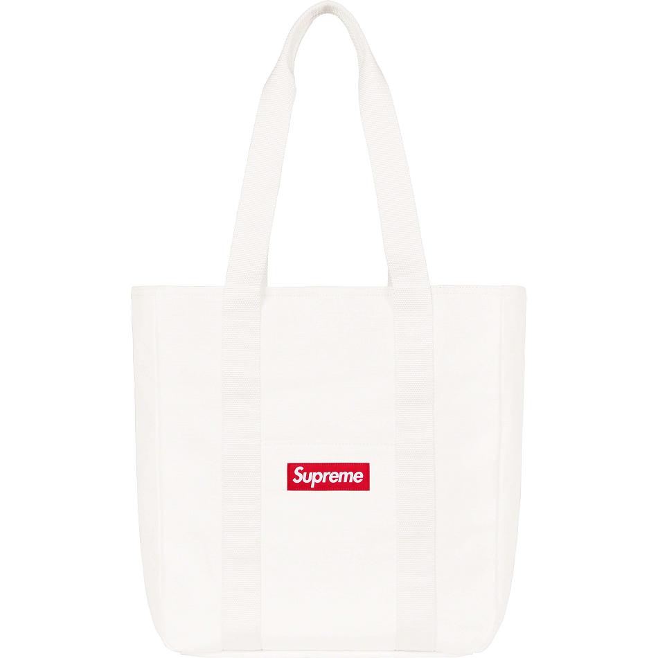 Bolsas Supreme Canvas Tote Blancas | Supreme 463OR